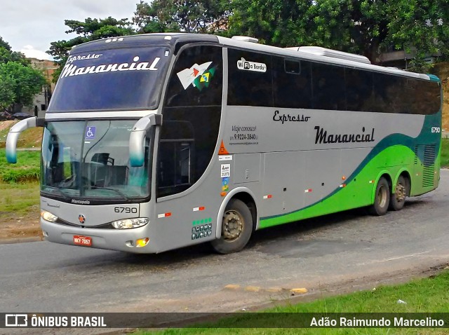 Expresso Manancial 6790 na cidade de Belo Horizonte, Minas Gerais, Brasil, por Adão Raimundo Marcelino. Número da foto: #7404580.