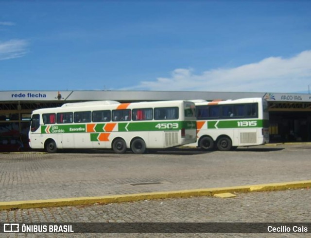Cia. São Geraldo de Viação 4503 na cidade de Campos dos Goytacazes, Rio de Janeiro, Brasil, por Cecilio Cais. Número da foto: #7401916.