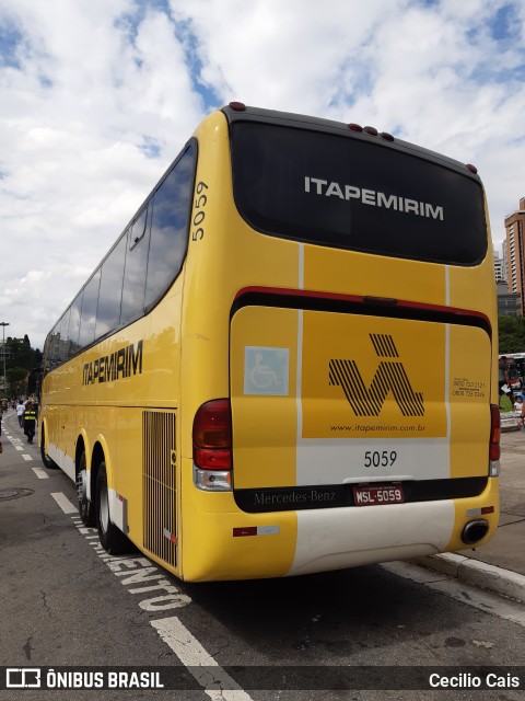 Viação Itapemirim 5059 na cidade de São Paulo, São Paulo, Brasil, por Cecilio Cais. Número da foto: #7402943.