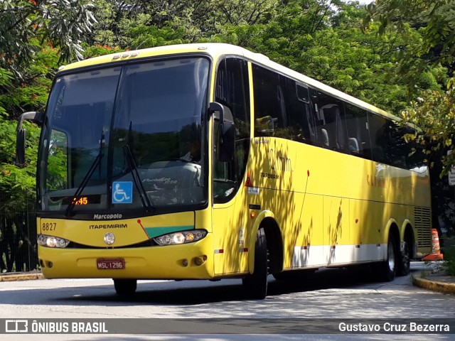 Viação Itapemirim 8827 na cidade de São Paulo, São Paulo, Brasil, por Gustavo Cruz Bezerra. Número da foto: #7404311.