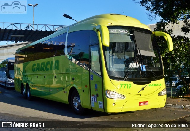 Viação Garcia 7719 na cidade de São Paulo, São Paulo, Brasil, por Rudnei Aparecido da Silva. ID da foto: 7404247.