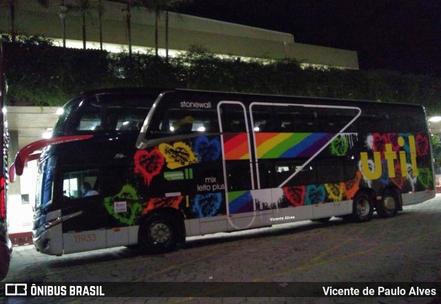UTIL - União Transporte Interestadual de Luxo 11933 na cidade de Belo Horizonte, Minas Gerais, Brasil, por Vicente de Paulo Alves. Número da foto: #7404509.