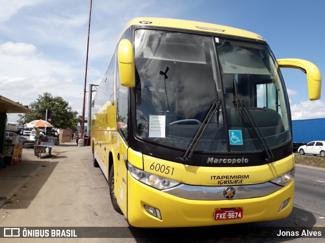 Viação Itapemirim 60051 na cidade de Goiana, Pernambuco, Brasil, por Jonas Alves. Número da foto: #7402440.