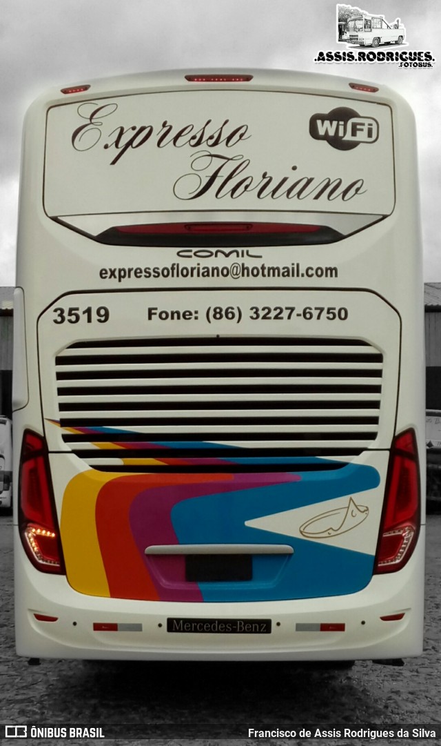 Expresso Floriano 3519 na cidade de Teresina, Piauí, Brasil, por Francisco de Assis Rodrigues da Silva. Número da foto: #7403805.