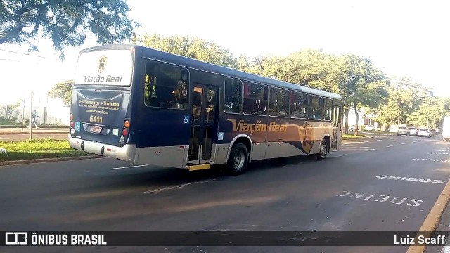 Viação Real 6411 na cidade de Maringá, Paraná, Brasil, por Luiz Scaff. Número da foto: #7406796.