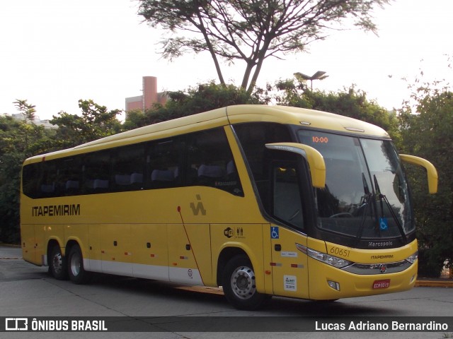 Viação Itapemirim 60651 na cidade de São Paulo, São Paulo, Brasil, por Lucas Adriano Bernardino. ID da foto: 7406440.