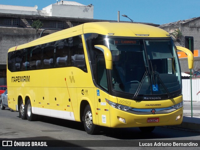 Viação Itapemirim 60513 na cidade de Rio de Janeiro, Rio de Janeiro, Brasil, por Lucas Adriano Bernardino. ID da foto: 7406452.