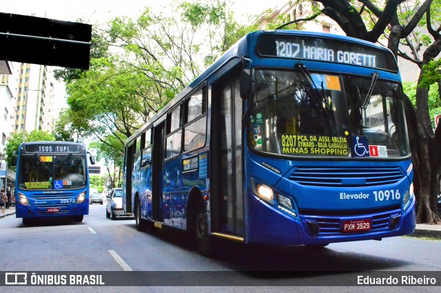 Auto Omnibus Floramar 10916 na cidade de Belo Horizonte, Minas Gerais, Brasil, por Eduardo Ribeiro. ID da foto: 7405467.