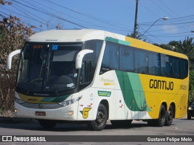 Empresa Gontijo de Transportes 18120 na cidade de Recife, Pernambuco, Brasil, por Gustavo Felipe Melo. ID da foto: 7407443.