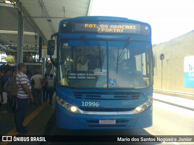 Concessionária Salvador Norte - CSN Transportes 10996 na cidade de Salvador, Bahia, Brasil, por Mario dos Santos Nogueira Junior. ID da foto: 7407407.