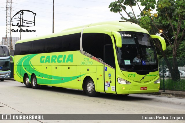 Viação Garcia 7719 na cidade de São Paulo, São Paulo, Brasil, por Lucas Pedro Trojan. Número da foto: #7404925.