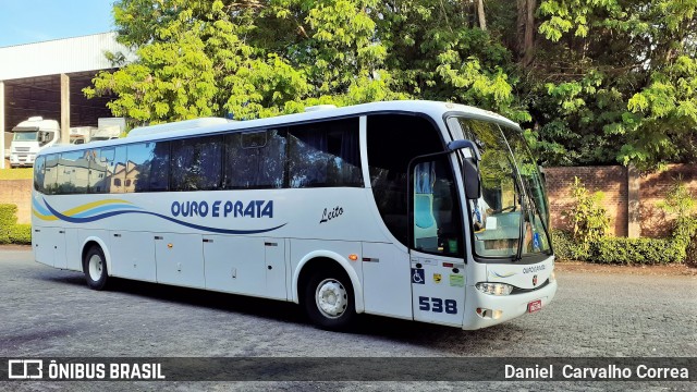 Viação Ouro e Prata 538 na cidade de Santa Maria, Rio Grande do Sul, Brasil, por Daniel  Carvalho Correa. ID da foto: 7407372.