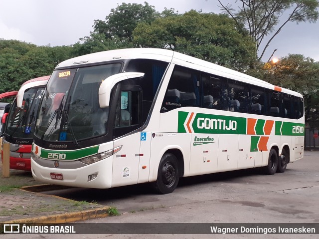 Empresa Gontijo de Transportes 21510 na cidade de São Paulo, São Paulo, Brasil, por Wagner Domingos Ivanesken. ID da foto: 7408482.