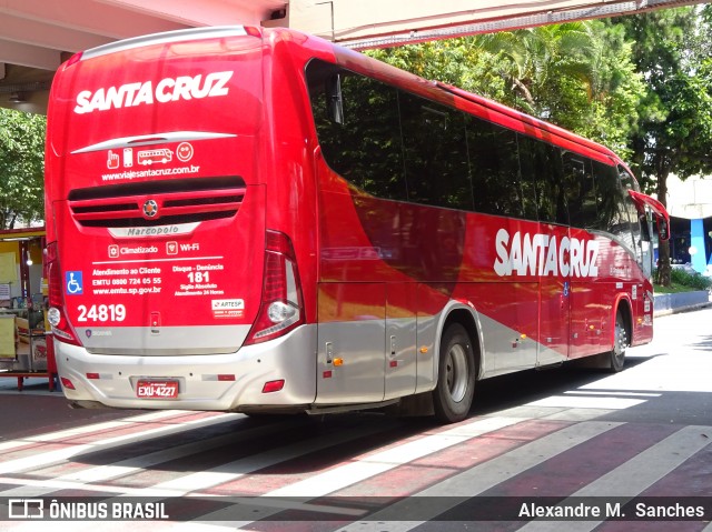 Viação Santa Cruz 24819 na cidade de São Caetano do Sul, São Paulo, Brasil, por Alexandre M.  Sanches. Número da foto: #7408307.