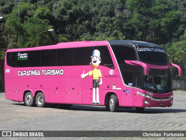 Caratinga Turismo 6565 na cidade de Leopoldina, Minas Gerais, Brasil, por Christian  Fortunato. Número da foto: #7407092.