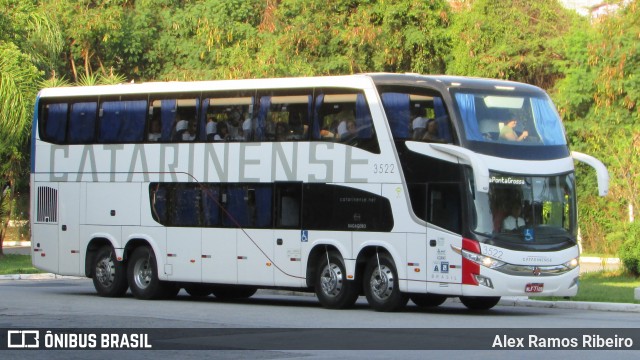 Auto Viação Catarinense 3522 na cidade de Taubaté, São Paulo, Brasil, por Alex Ramos Ribeiro. ID da foto: 7406804.