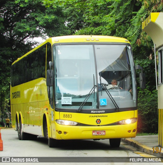 Viação Itapemirim 8883 na cidade de São Paulo, São Paulo, Brasil, por FELIPE ALMEIDA. Número da foto: #7406044.
