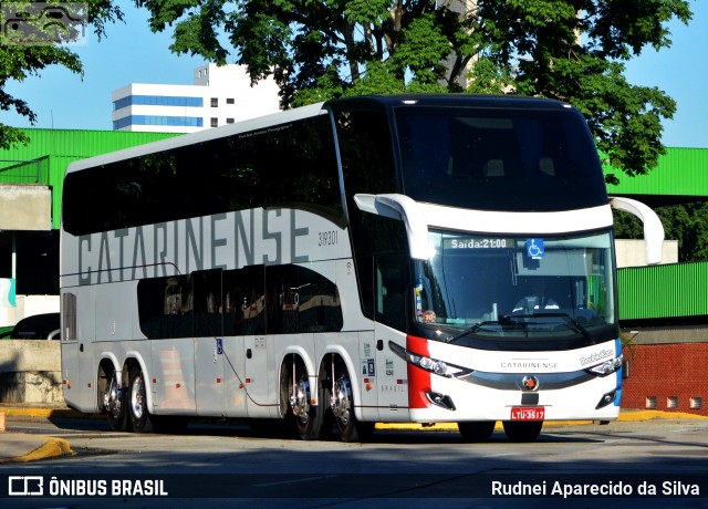 Auto Viação Catarinense 319301 na cidade de São Paulo, São Paulo, Brasil, por Rudnei Aparecido da Silva. Número da foto: #7406041.