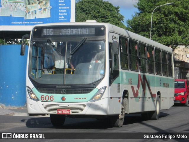 Viação Mirim 606 na cidade de Jaboatão dos Guararapes, Pernambuco, Brasil, por Gustavo Felipe Melo. ID da foto: 7405072.