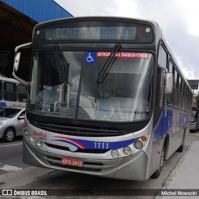 BBTT - Benfica Barueri Transporte e Turismo 1111 na cidade de Itapevi, São Paulo, Brasil, por Michel Nowacki. ID da foto: 7408540.