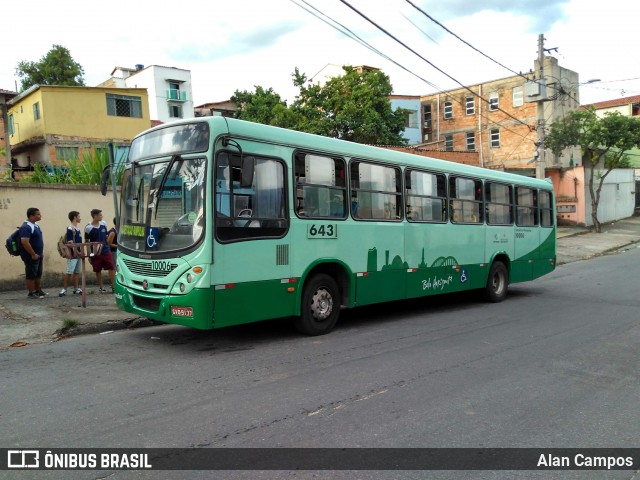 Viação Jardins 10006 na cidade de Belo Horizonte, Minas Gerais, Brasil, por Alan Campos. ID da foto: 7405261.