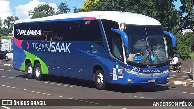 Trans Isaak Turismo 1403 na cidade de Foz do Iguaçu, Paraná, Brasil, por ANDERSON FÉLIX. Número da foto: #7405112.