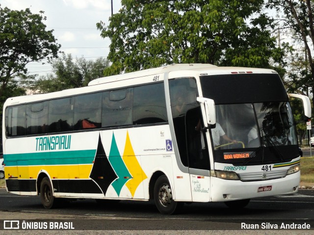 Viação Transpiauí 481 na cidade de Teresina, Piauí, Brasil, por Ruan Silva Andrade. Número da foto: #7408754.