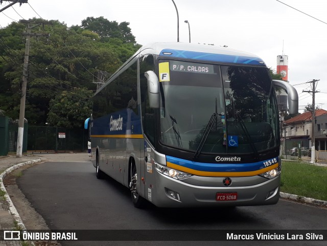 Viação Cometa 18540 na cidade de São Paulo, São Paulo, Brasil, por Marcus Vinicius Lara Silva. Número da foto: #7410536.