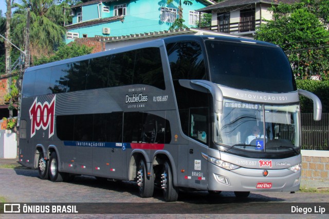 Auto Viação 1001 RJ 108.687 na cidade de Joinville, Santa Catarina, Brasil, por Diego Lip. ID da foto: 7409098.