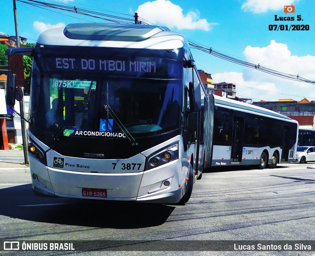 Viação Metrópole Paulista - Zona Sul 7 3877 na cidade de São Paulo, São Paulo, Brasil, por Lucas Santos da Silva. Número da foto: #7410471.