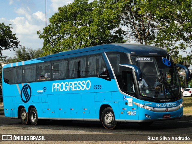 Auto Viação Progresso 6238 na cidade de Teresina, Piauí, Brasil, por Ruan Silva Andrade. Número da foto: #7408745.