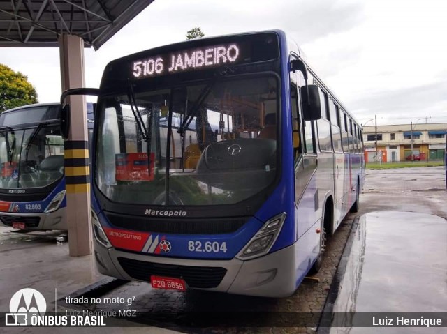 Litorânea Transportes Coletivos 82.604 na cidade de São José dos Campos, São Paulo, Brasil, por Luiz Henrique. ID da foto: 7410948.