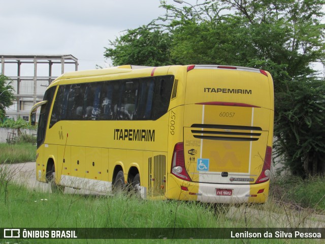 Viação Itapemirim 60057 na cidade de Recife, Pernambuco, Brasil, por Lenilson da Silva Pessoa. ID da foto: 8243983.