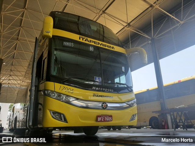 Viação Itapemirim 17005 na cidade de São Paulo, São Paulo, Brasil, por Marcelo Horta. Número da foto: #8242101.