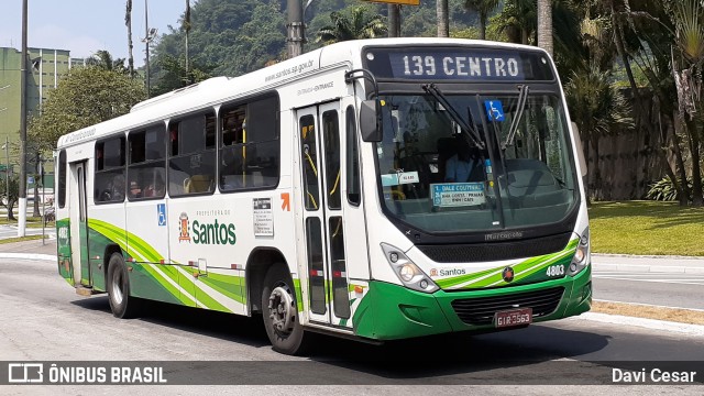 Viação Piracicabana Santos 4803 na cidade de Santos, São Paulo, Brasil, por Davi Cesar. Número da foto: #8242226.