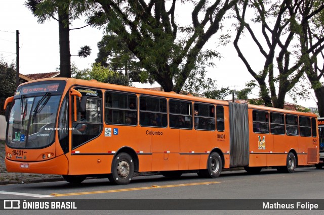 Viação Santo Ângelo 18401 na cidade de Curitiba, Paraná, Brasil, por Matheus Felipe. ID da foto: 8242579.