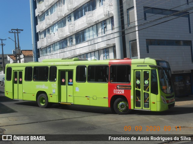 Transporte Coletivo Cidade Verde 02228 na cidade de Teresina, Piauí, Brasil, por Francisco de Assis Rodrigues da Silva. Número da foto: #8241820.