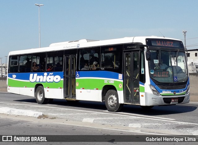 Viação União DC 1.060 na cidade de Duque de Caxias, Rio de Janeiro, Brasil, por Gabriel Henrique Lima. ID da foto: 8243406.