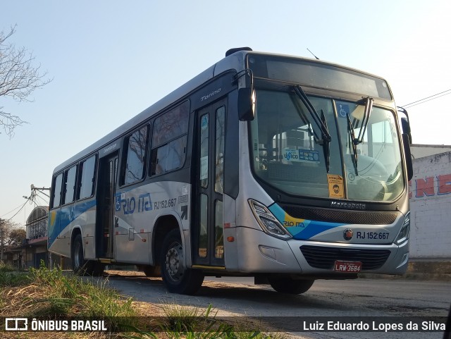 Rio Ita RJ 152.667 na cidade de Itaboraí, Rio de Janeiro, Brasil, por Luiz Eduardo Lopes da Silva. ID da foto: 8242338.