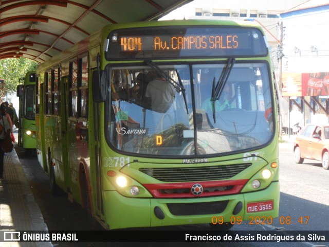 Viação Santana 02781 na cidade de Teresina, Piauí, Brasil, por Francisco de Assis Rodrigues da Silva. Número da foto: #8241805.