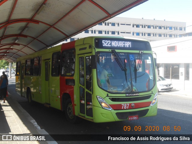 Viação Santana 02787 na cidade de Teresina, Piauí, Brasil, por Francisco de Assis Rodrigues da Silva. Número da foto: #8241811.
