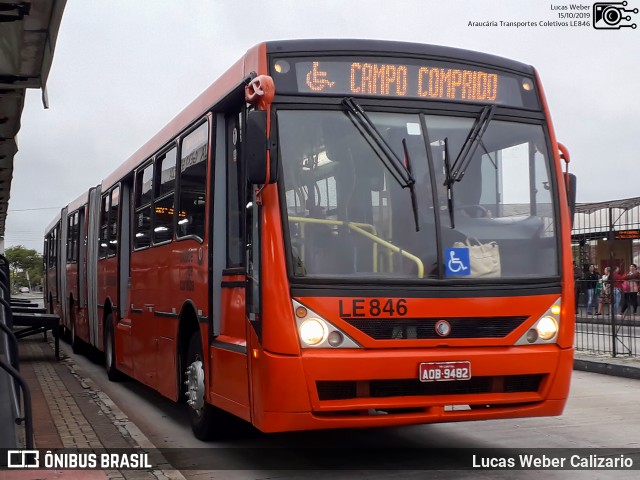 Araucária Transportes Coletivos LE846 na cidade de Curitiba, Paraná, Brasil, por Lucas Weber Calizario. Número da foto: #8267154.