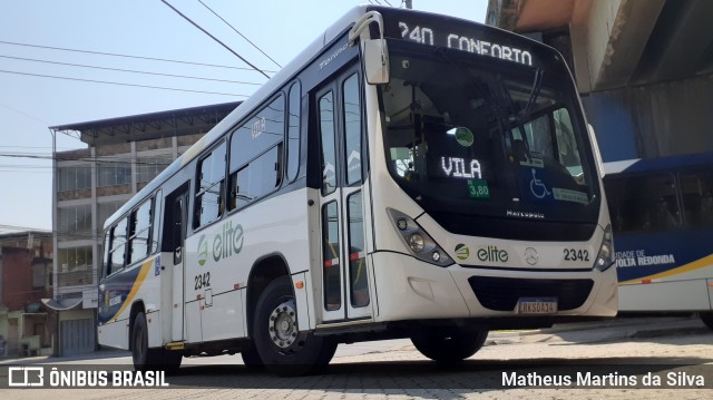 Viação Elite 2342 na cidade de Volta Redonda, Rio de Janeiro, Brasil, por Matheus Martins da Silva. ID da foto: 8265838.