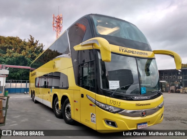 Viação Itapemirim 17015 na cidade de São Paulo, São Paulo, Brasil, por Luiz Otavio Matheus da Silva. Número da foto: #8271070.