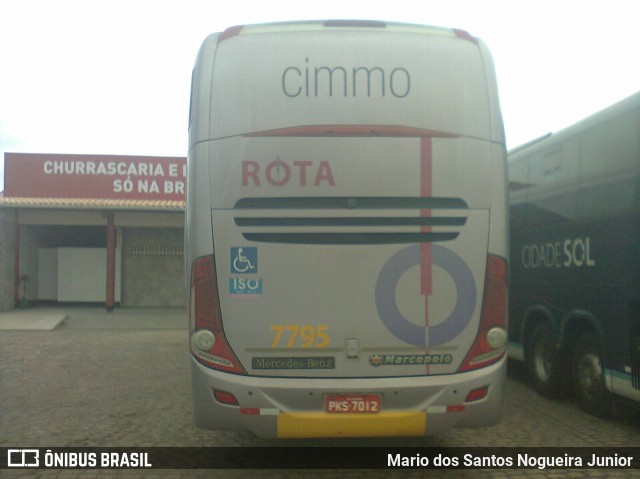 Rota Transportes Rodoviários 7795 na cidade de Riachão do Jacuípe, Bahia, Brasil, por Mario dos Santos Nogueira Junior. Número da foto: #8271022.