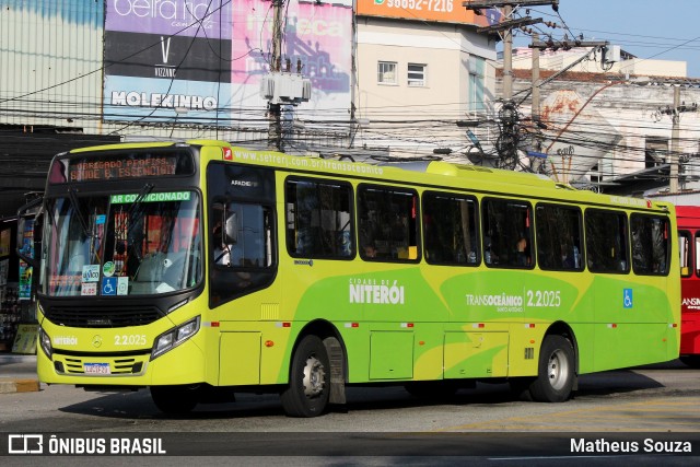 Santo Antônio Transportes Niterói 2.2.025 na cidade de Niterói, Rio de Janeiro, Brasil, por Matheus Souza. ID da foto: 8271326.