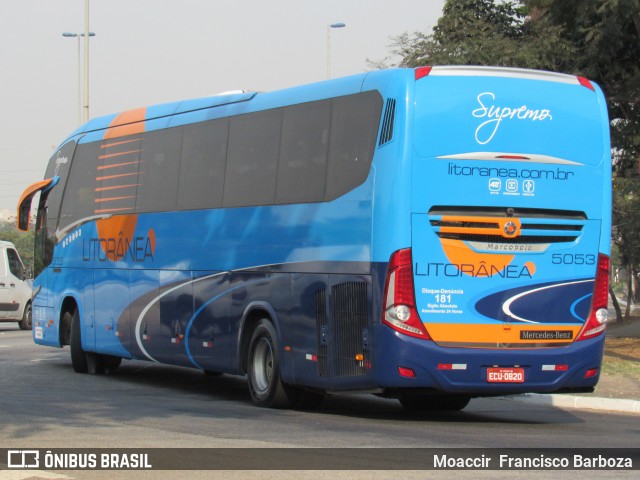 Litorânea Transportes Coletivos 5053 na cidade de São Paulo, São Paulo, Brasil, por Moaccir  Francisco Barboza. Número da foto: #8271053.