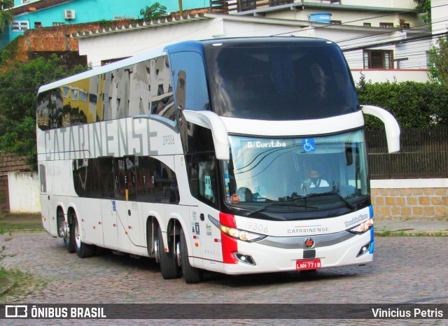 Auto Viação Catarinense 319306 na cidade de Joinville, Santa Catarina, Brasil, por Vinicius Petris. ID da foto: 8271565.