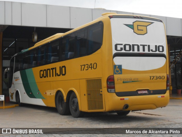 Empresa Gontijo de Transportes 17340 na cidade de Perdões, Minas Gerais, Brasil, por Marcos de Alcantara Pinto. ID da foto: 8269982.