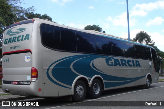 Viação Garcia 7160 na cidade de Curitiba, Paraná, Brasil, por Rafael H.. ID da foto: 8270109.